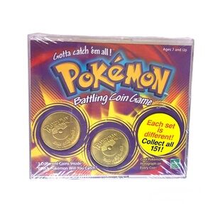Hasbro 1999 Pokémon Battling Coin Game (3 Coins Included) Brand New Sealed